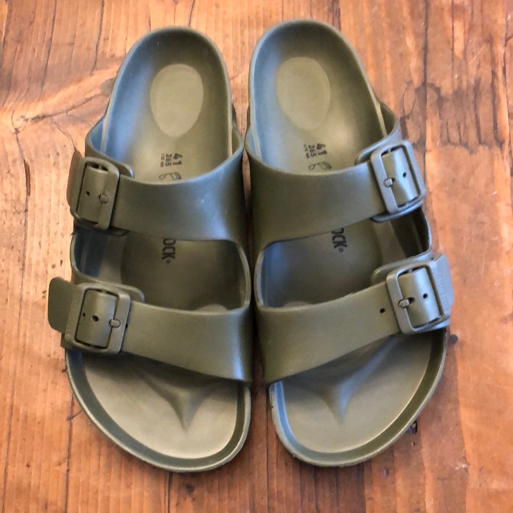 Birkenstock EVA nwot, sz 41 khaki